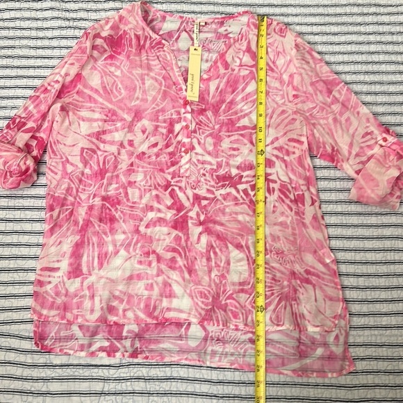 NWT Grand & Greene pink tunic top shirt size XL - Picture 6 of 16